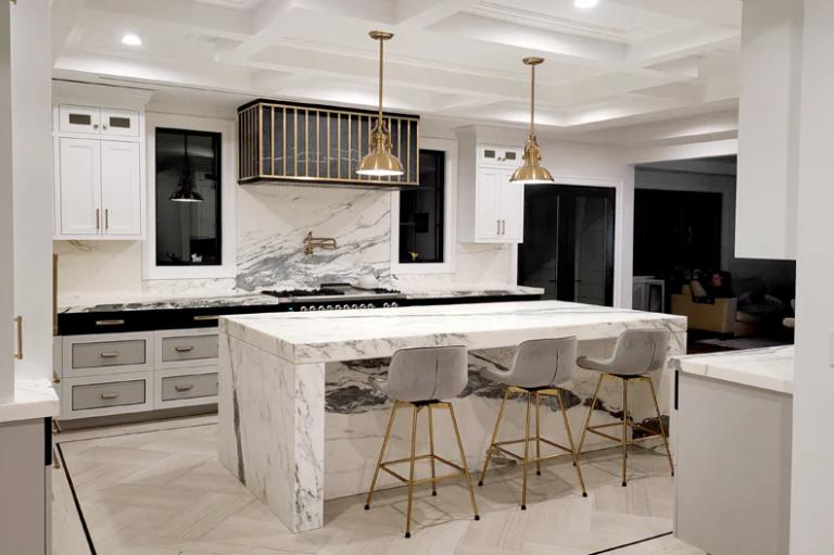 Marble is susceptible to stains, granite is durable