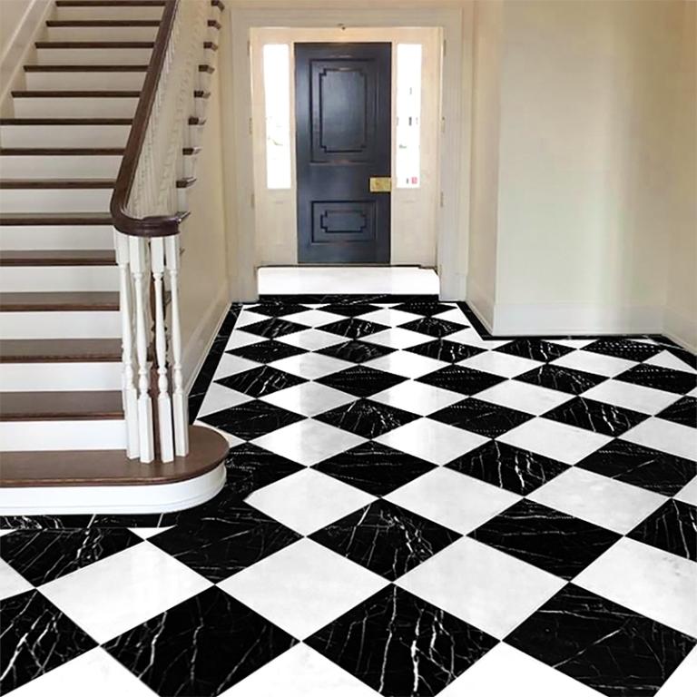 Black and white marble can be designed in many styles and models