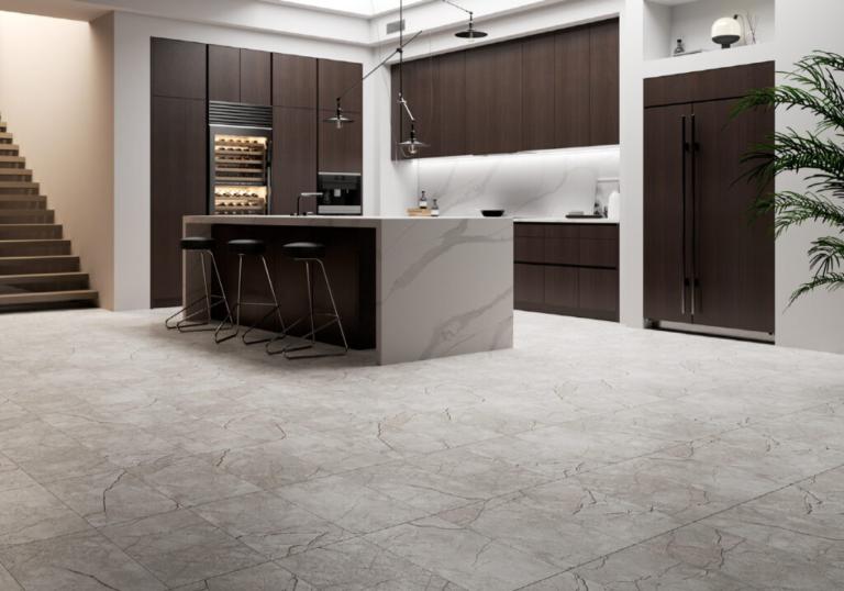 Marble kitchen floors are highly aesthetic and durable