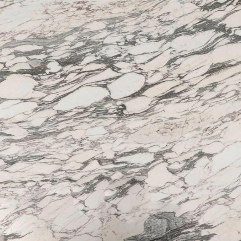 Breccia marble has grey veins that create a solemn look