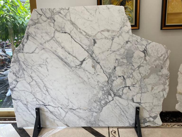 White marble texture, deep veins, brings luxury