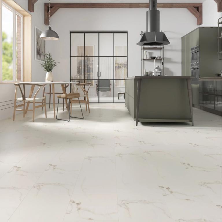 Marble laminate flooring is widely used